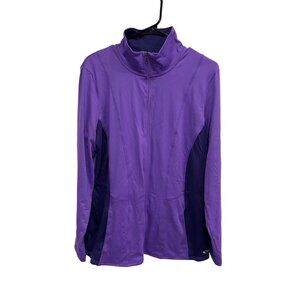 Athletic Works C9 NWT Womens Duo Dry Purple Full Zip Lightweight Jacket SZ XL